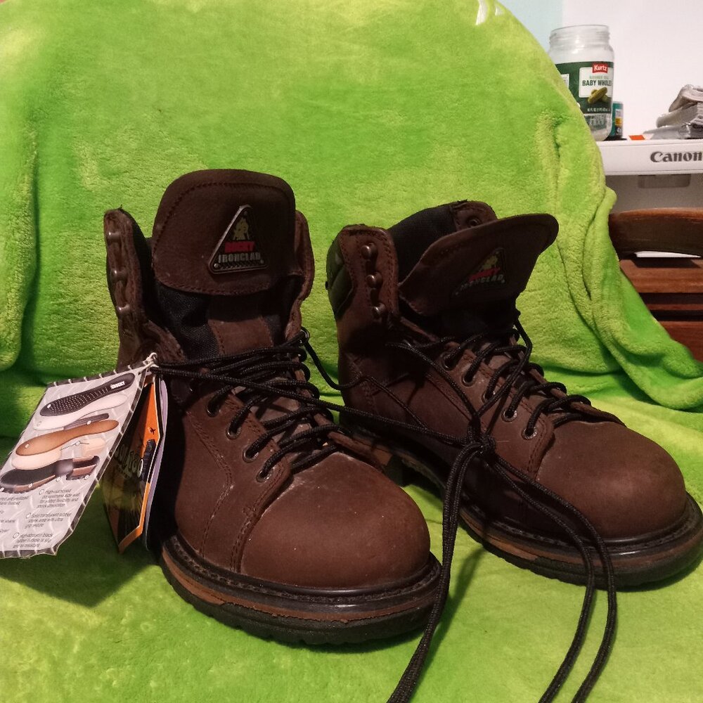 Rocky Ironclad Waterproof Work Boots Size 8.5 M 5702